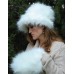 Victorian Trading Co NWOT Caldecott Polar Princess Fur Muff & Hat White 26C  eb-43015623